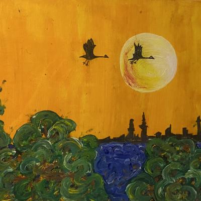 Schwane Uber Der Insel Lindau